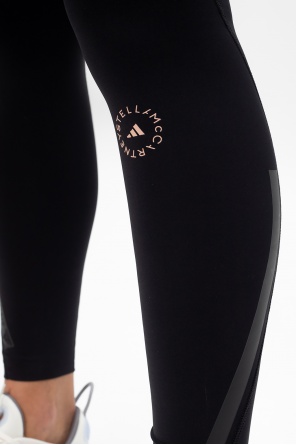 Black Logo leggings with cut eggsy adidas shoes for women outs ADIDAS by Stella McCartney SchaferandweinerShops Anguilla